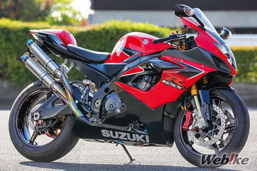 스즈키 GSX-R1000 커스텀 by 샤본다마 : 매력적인 레드 컬러