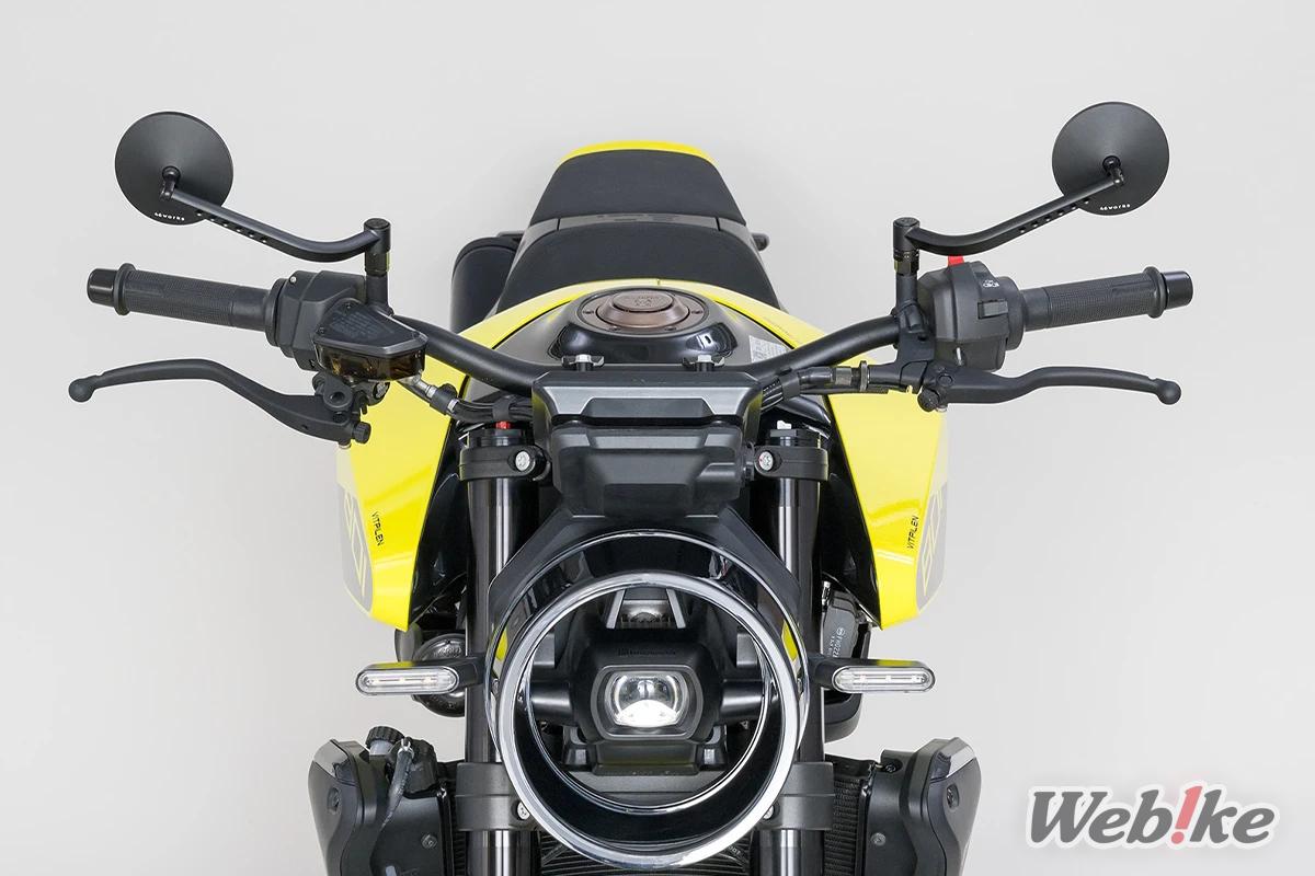 Husqvarna Svartpilen 801 equipped with 46works custom mirrors (2)